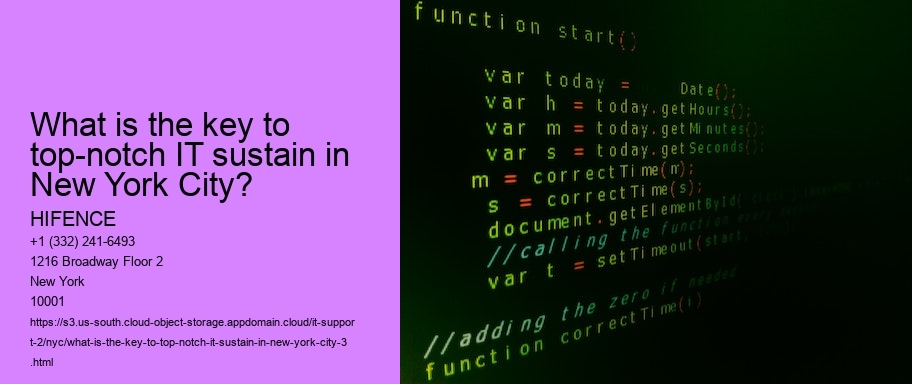 What is the key to top-notch IT sustain in New York City?