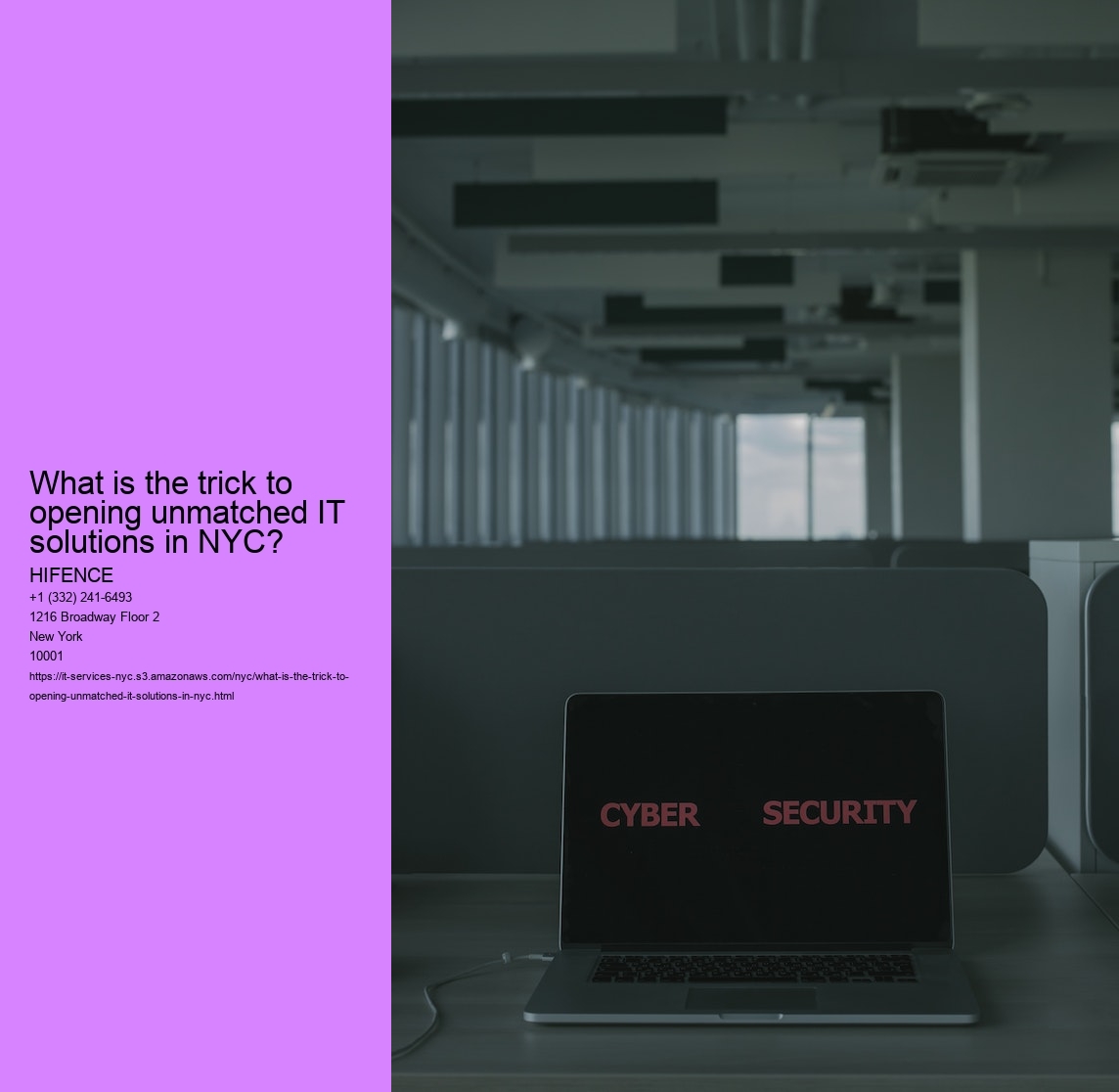 What is the trick to top-notch IT support in New York City?