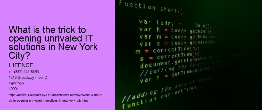 What is the trick to top-notch IT support in NYC?